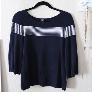 Navy and White Sweater